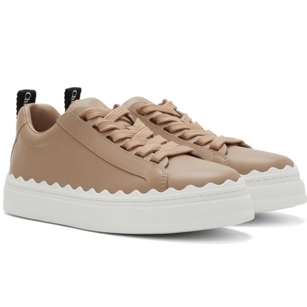 Chloé Taupe Lauren Sneakers size 38